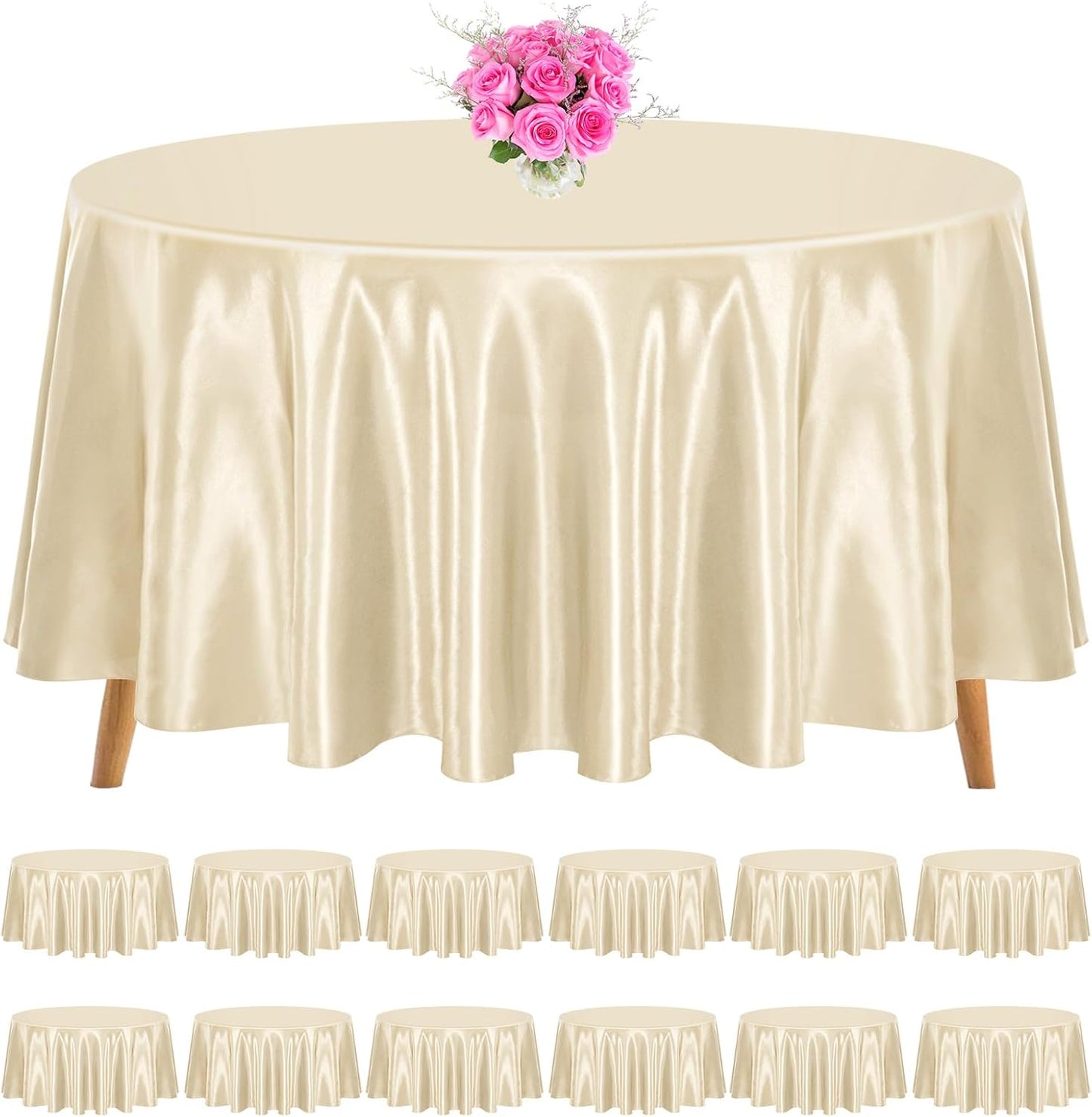 120 Inch Round Tablecloth Pack for Elegant Events and Dining