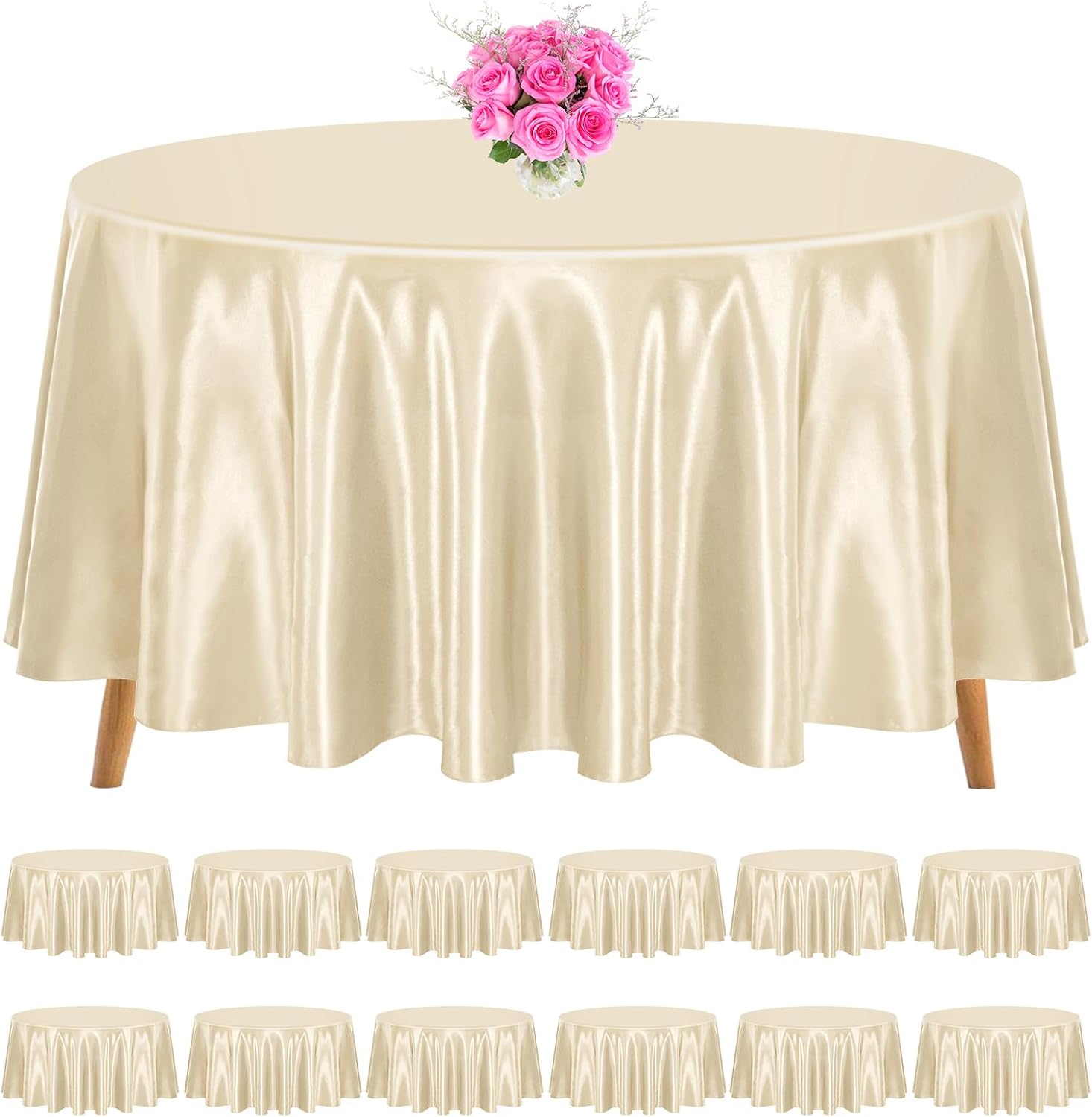 120 Inch Round Tablecloth Pack for Elegant Events and Dining