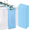 Baby Blue Cheesecloth Table Runner 16 Pack 21 x 120 in - Romantic