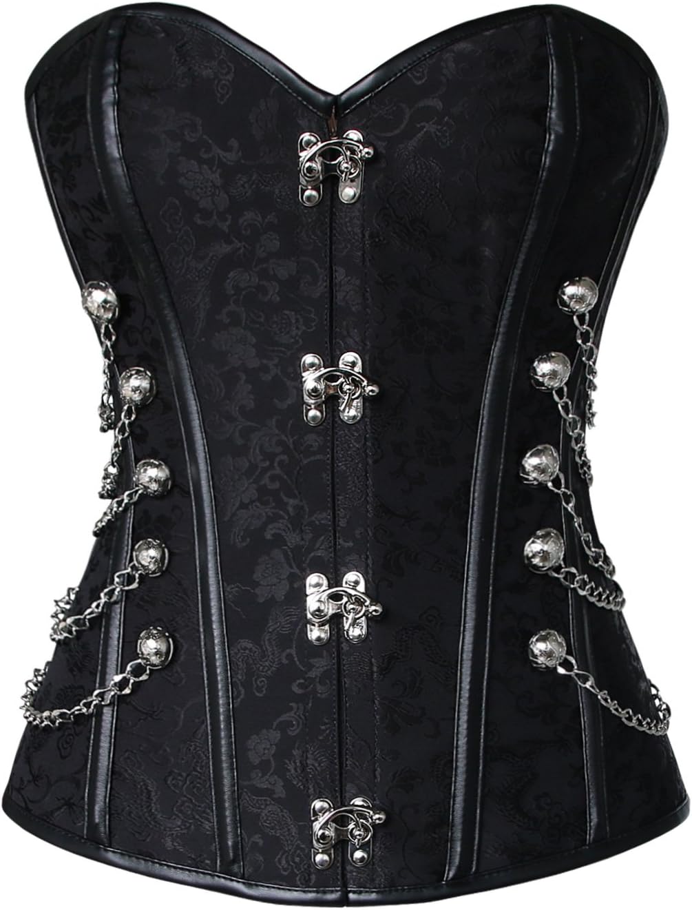Charmian Women's Spiral Steel Boned Gothic Corset for Steampunk