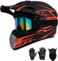 Youth Kids Motocross Helmet with Goggles Gloves Mask - DOT Safe