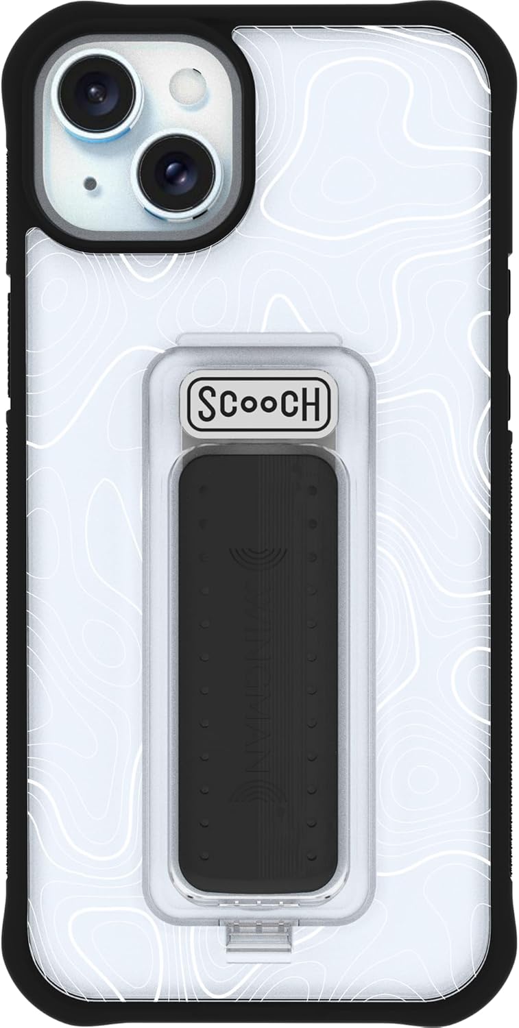 Scooch iPhone 15 Plus Case with Stand and 10-Foot Drop Protection