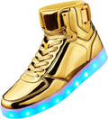 LED Light Up High Top Sneakers - USB Rechargeable Glow Shoes