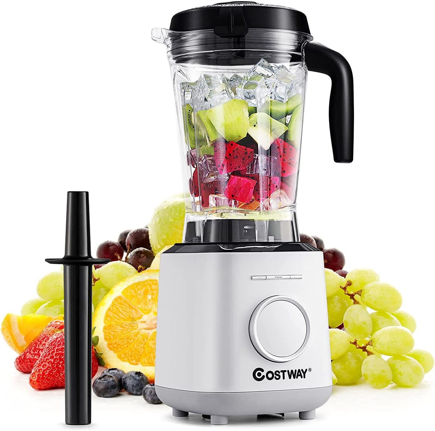 COSTWAY 1500W Blender - 6 Programs, 10 Speeds