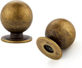 24 Pack Antique Brass Cabinet Knobs Round Dresser Knobs - Minimalist