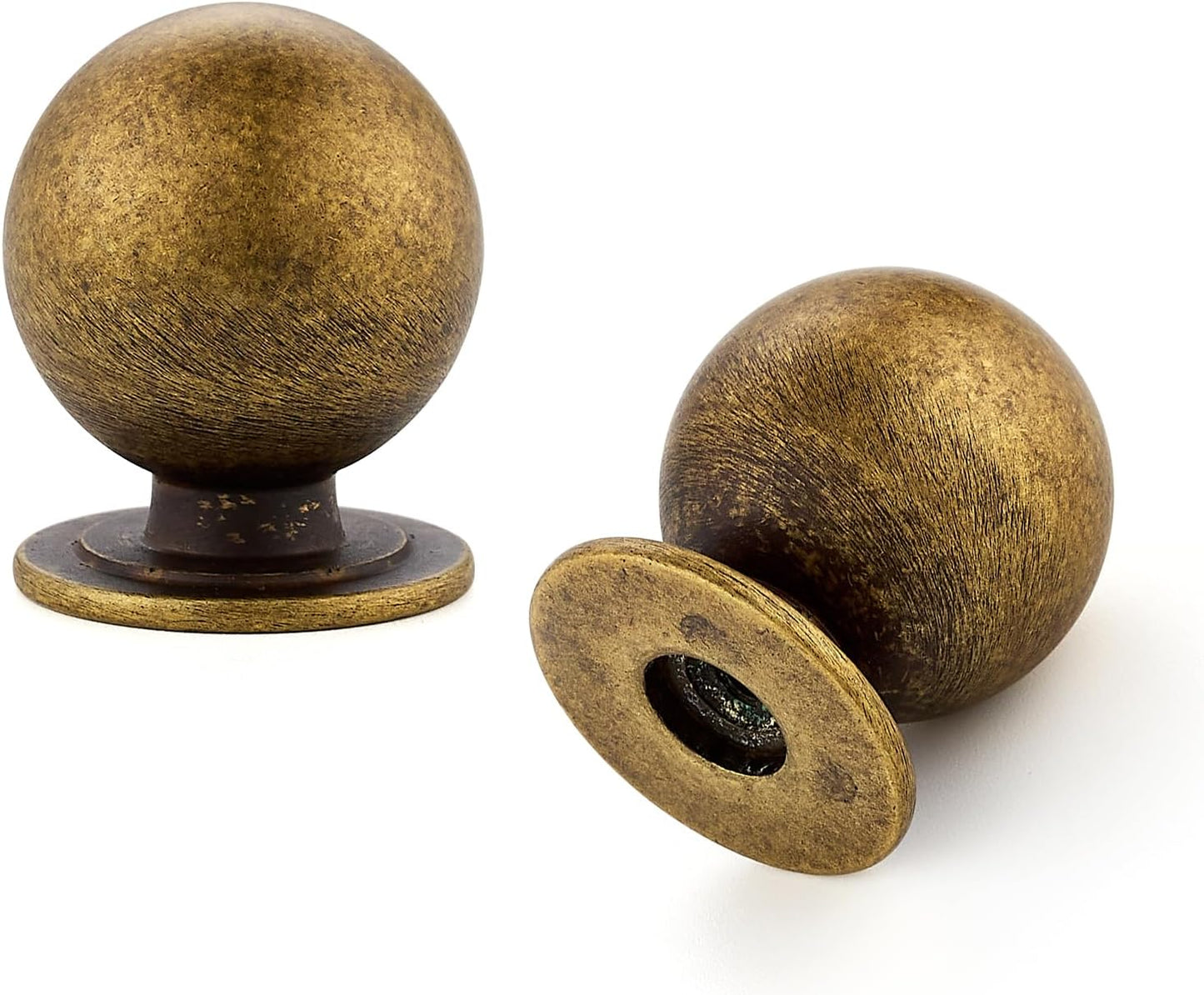 24 Pack Antique Brass Cabinet Knobs for Modern Interiors