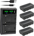 Kastar 4-Pack NP-F550/NP-F570 Battery and LTD2 USB Charger - Reliable