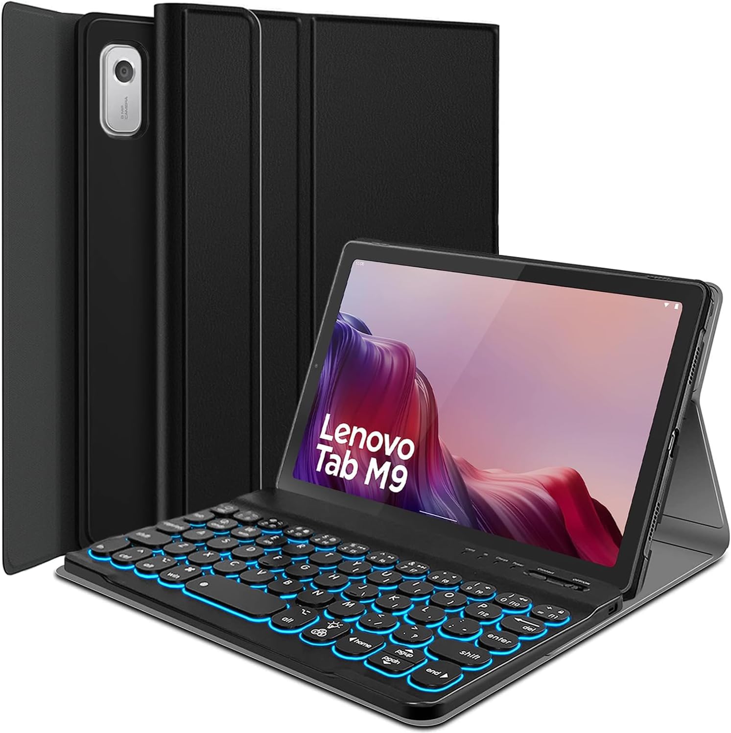 Backlit Keyboard Case for Lenovo Tab M9 9 Inch 2023 Release