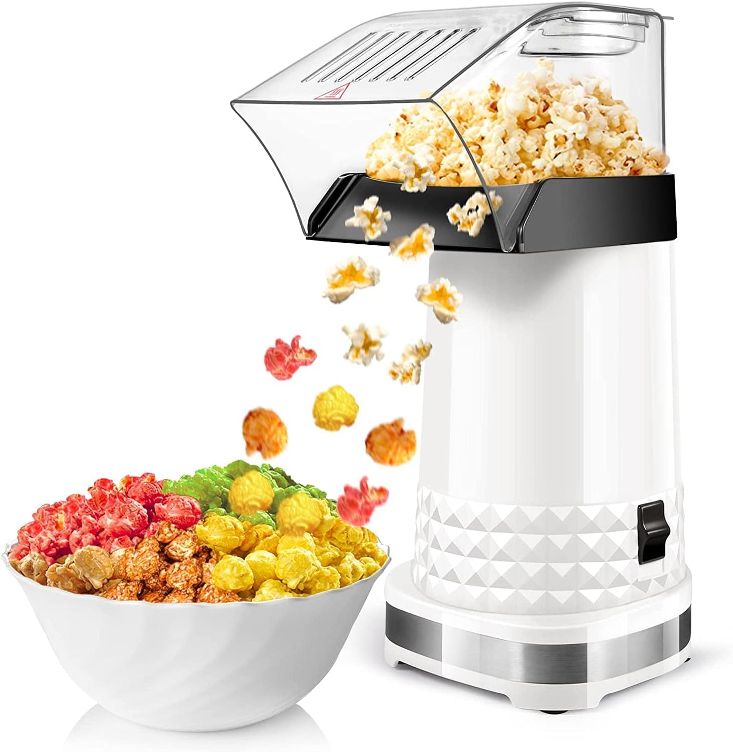 Popcorn Machine 1200W Air Popper for Healthy Movie Snacks