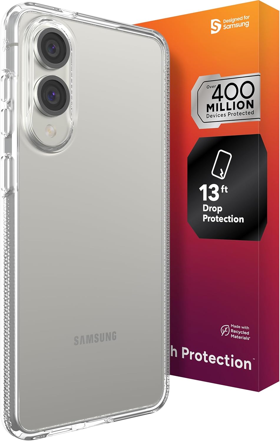 ZAGG Crystal Palace Samsung Galaxy S25 Edge Case with Drop Protection