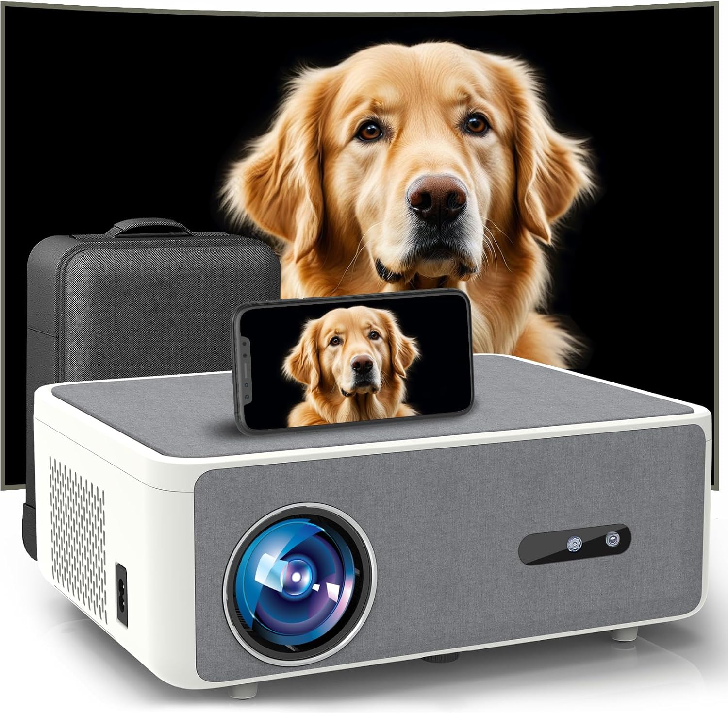 2000 ANSI Auto Focus Smart 4K Outdoor Projector with WiFi