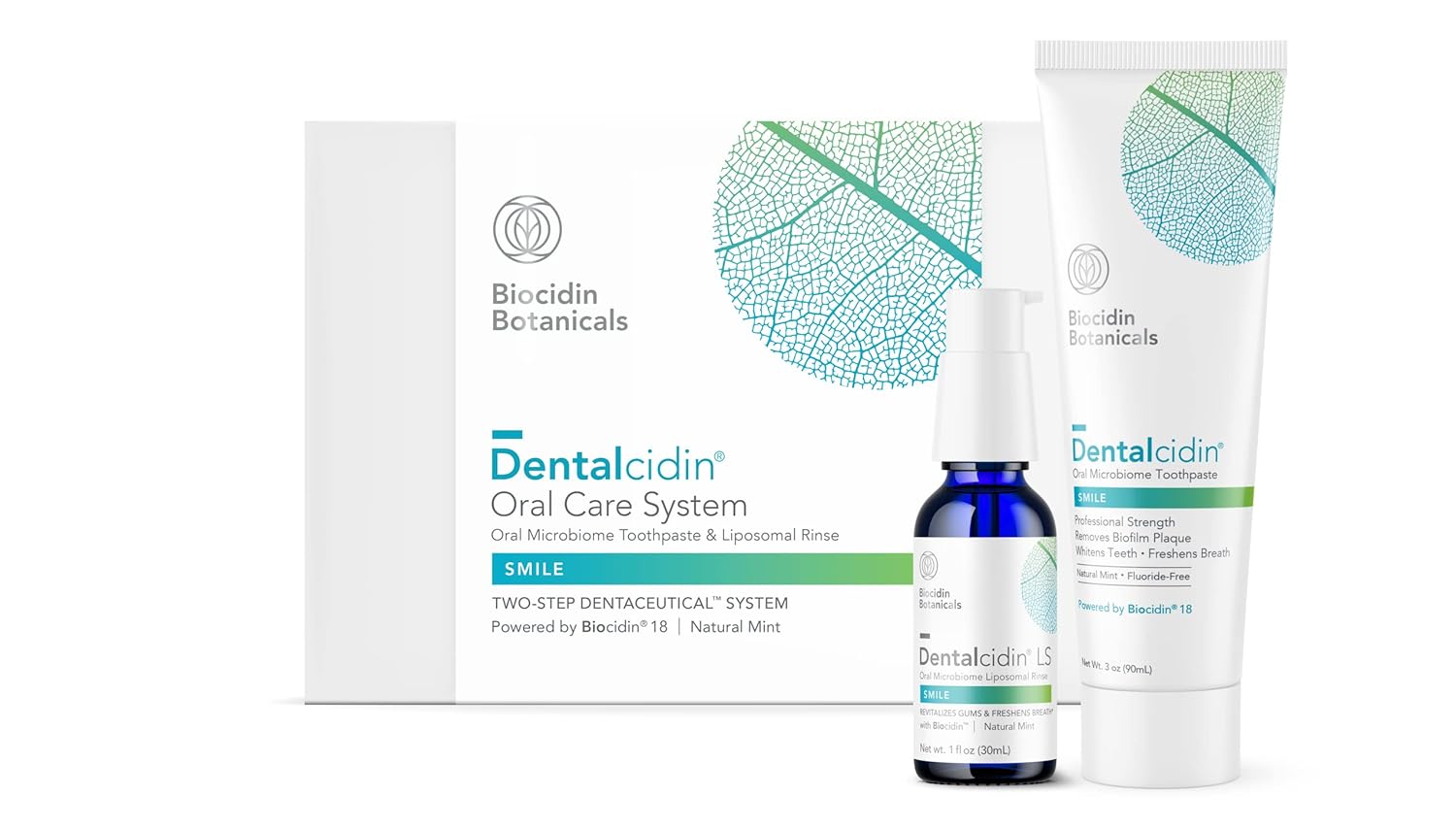 Biocidin Dentalcidin Oral Care System for Fresh Breath & Healthy Gums