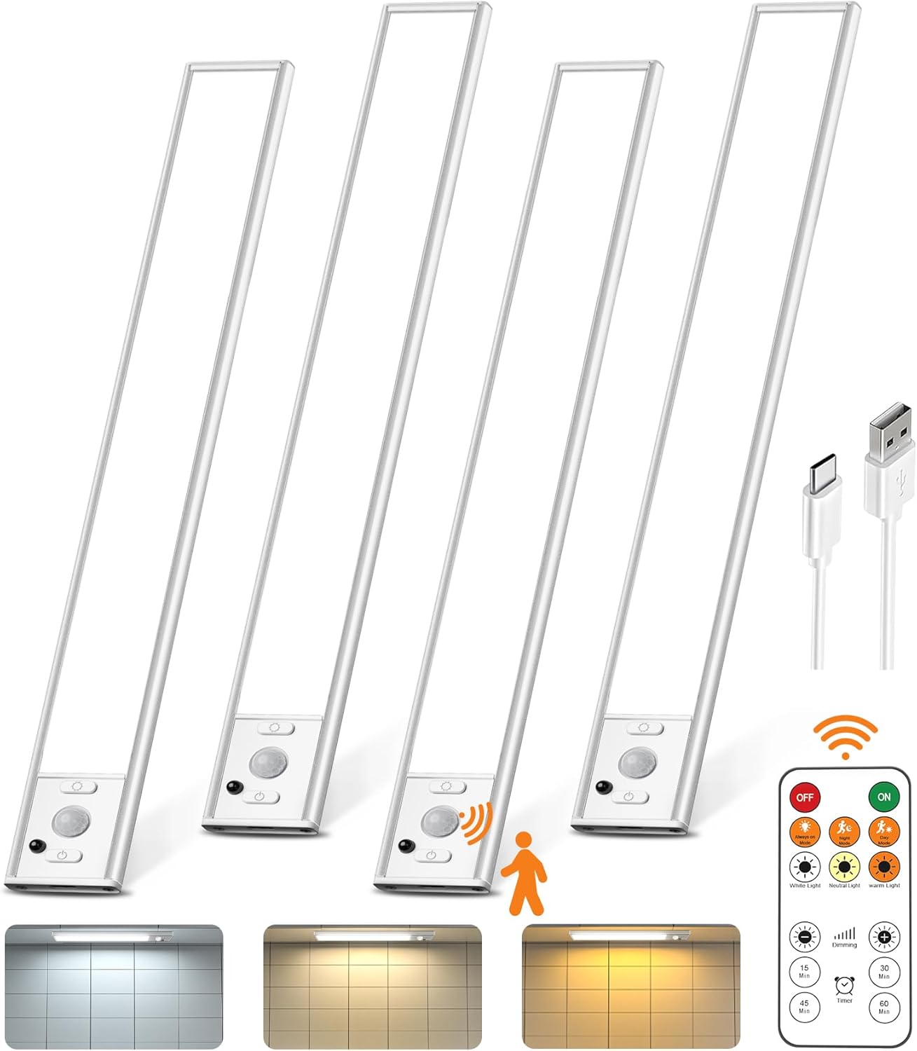 Under Cabinet Lighting with Remote Control for Home Use