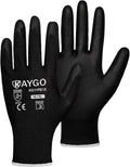 KAYGO Safety Work Gloves PU Coated for General Duty Tasks