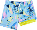 SURF CUZ Boys Swim Trunks with Boxer Brief Liner - Quick (Style WWKK)