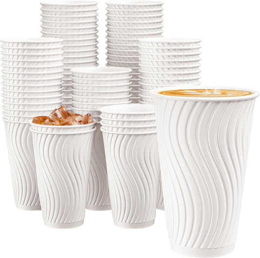 90 Pack Insulated 16 oz Coffee Cups - Keep Your Coffee Hot! - Huifany