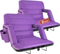 Stadium Seats with Back Support 2 Pack Wide 22.5ft Purple - Folding