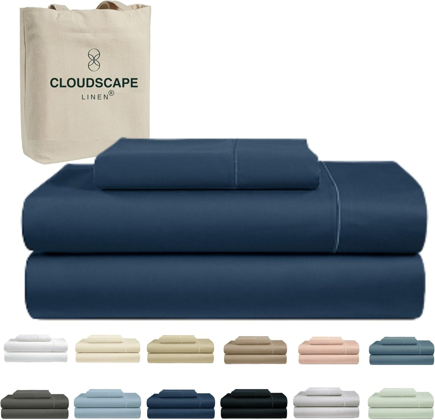 100% Egyptian Cotton Twin Sheets Set for Luxurious Comfort