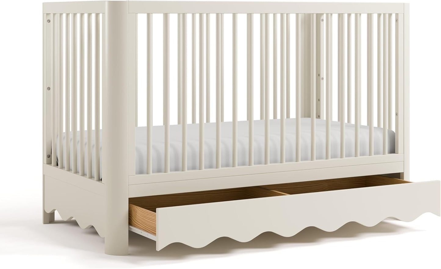 Storkcraft Casablanca Convertible Crib with Drawer & Guardrail