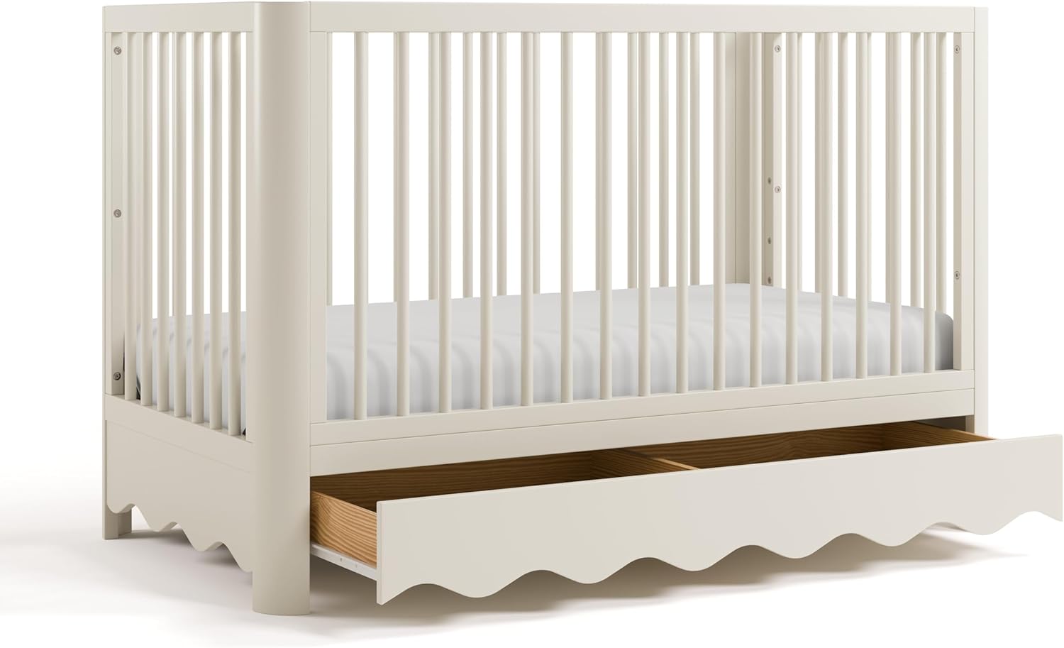 Storkcraft Casablanca Convertible Crib with Drawer & Guardrail