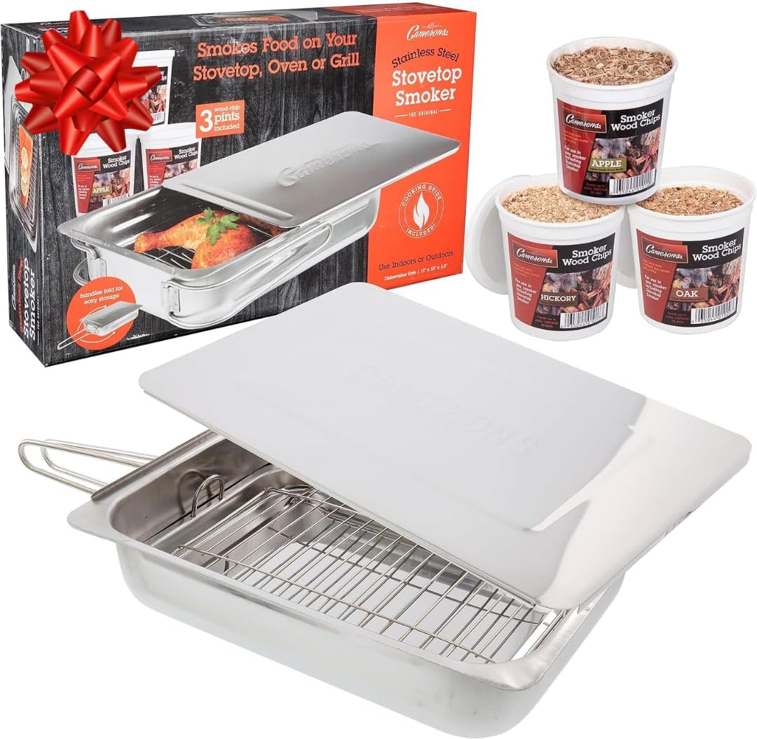 Camerons Original Stovetop Smoker - Perfect for Indoor Outdoor Use