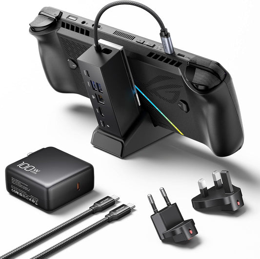 JSAUX 6-in-1 Docking Station for ROG Ally & Steam Deck Gaming