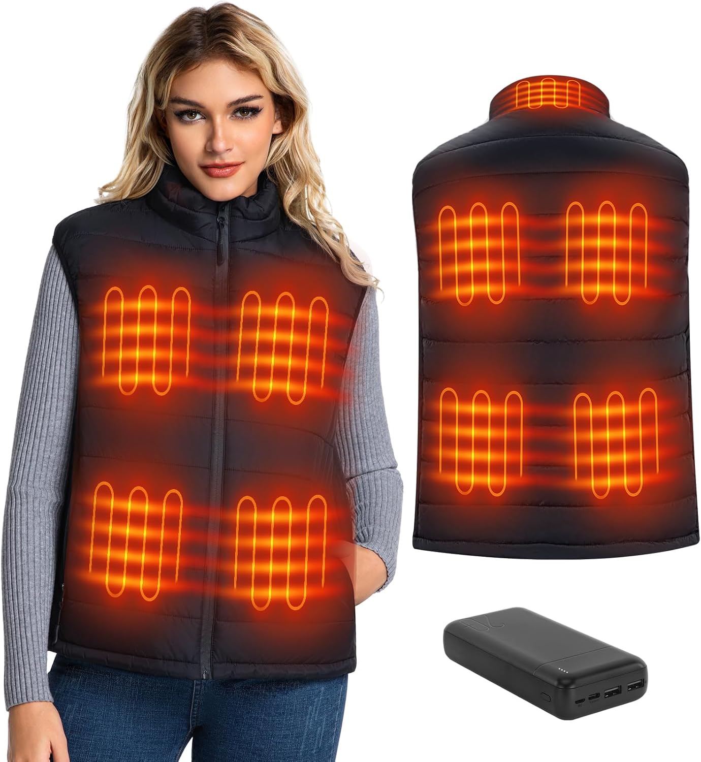 Heated Vest for Men and Women - Lightweight Jacket for Winter