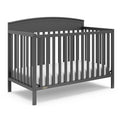 Graco Benton 5-in-1 Convertible Crib (Gray) - Timeless Convertible