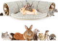 Bunny Tunnel Bed 2-in-1 Collapsible Tunnel Tubes for Small Pets