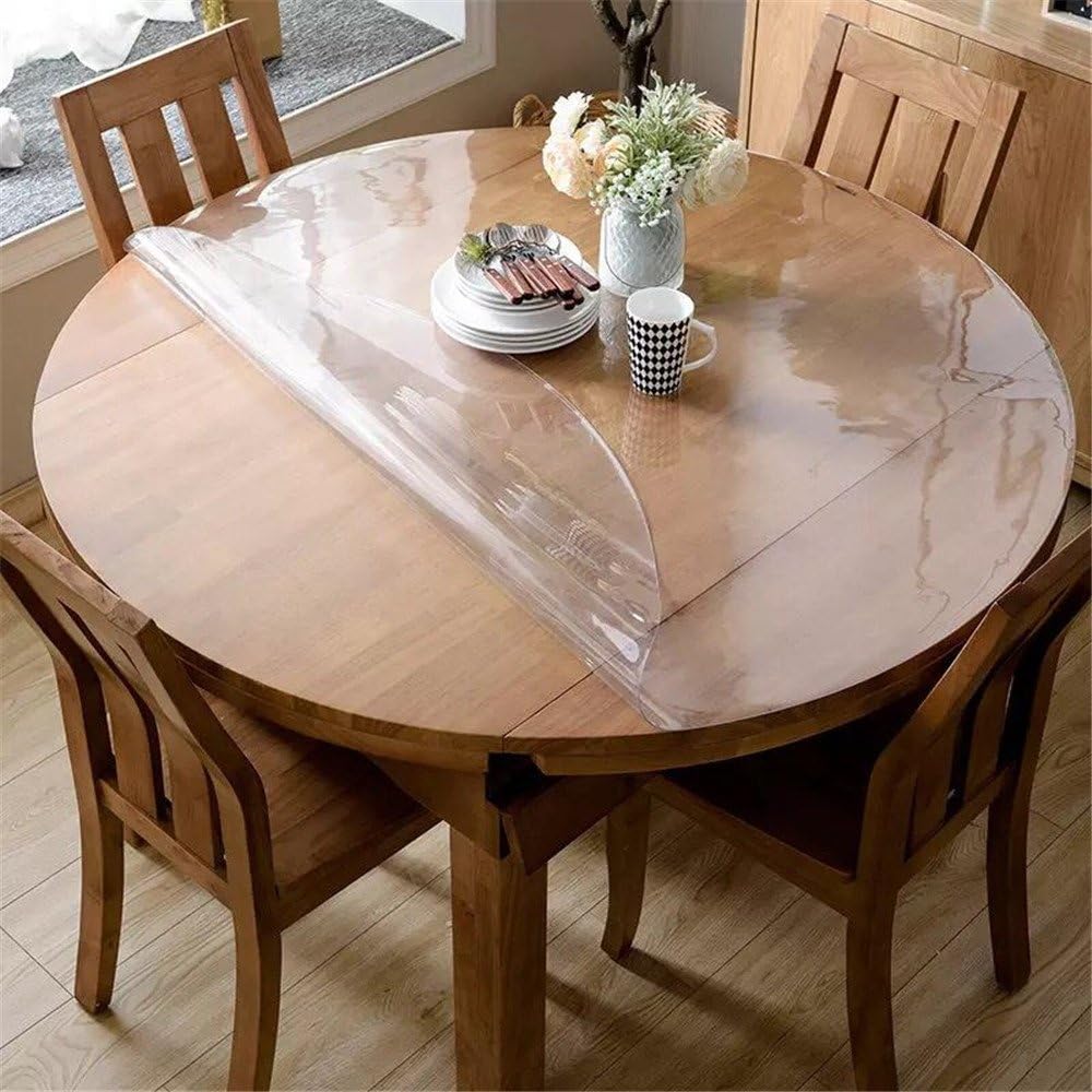 Frosted Round Table Protector 42 Inch for Dining Room Use