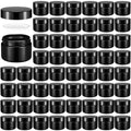 Domensi 60 Pcs 1oz Glass Jars with Lids - Travel Cosmetic Containers