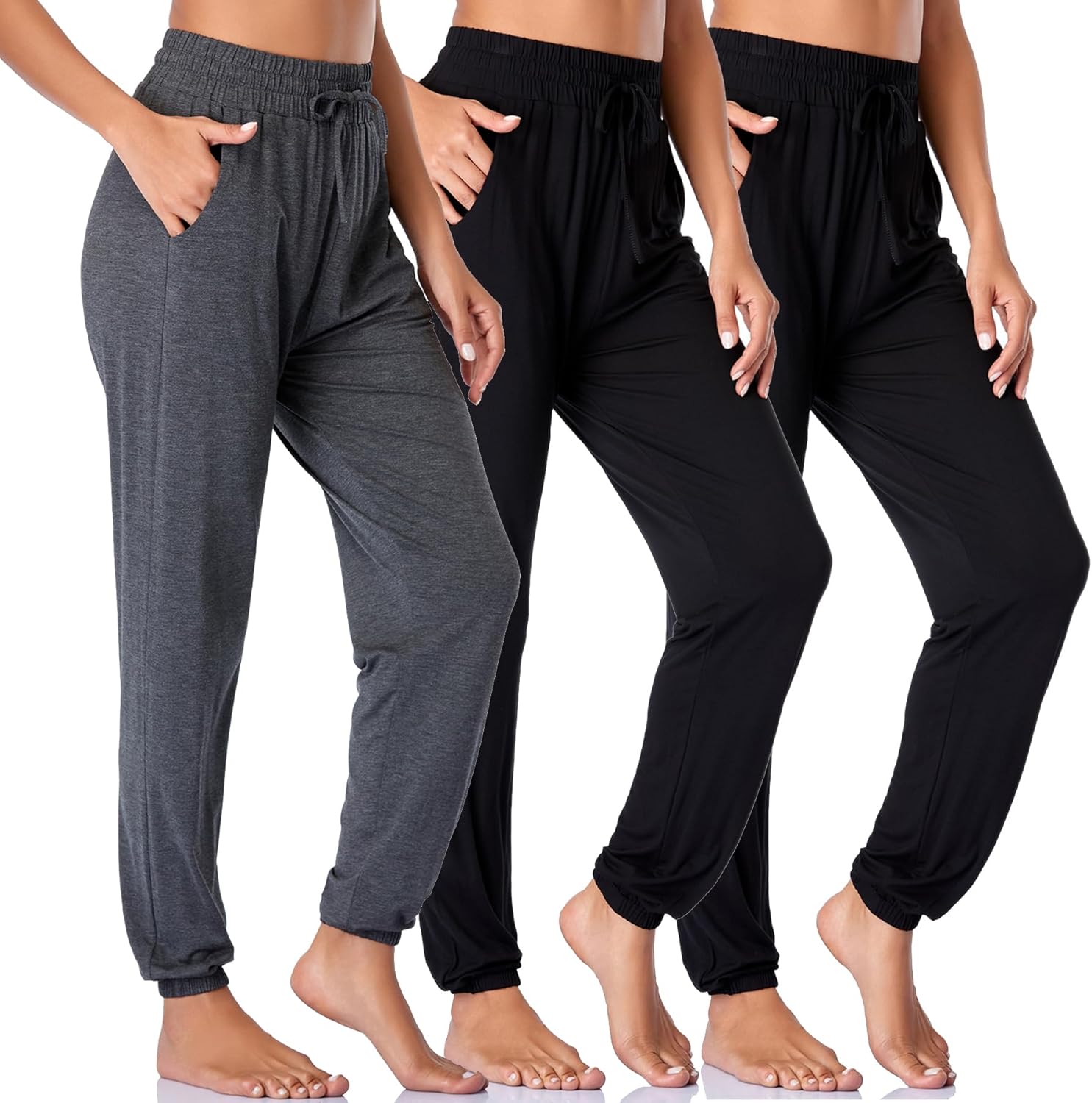 Envlon Womens Yoga Pants Lightweight Comfy Joggers with Pockets