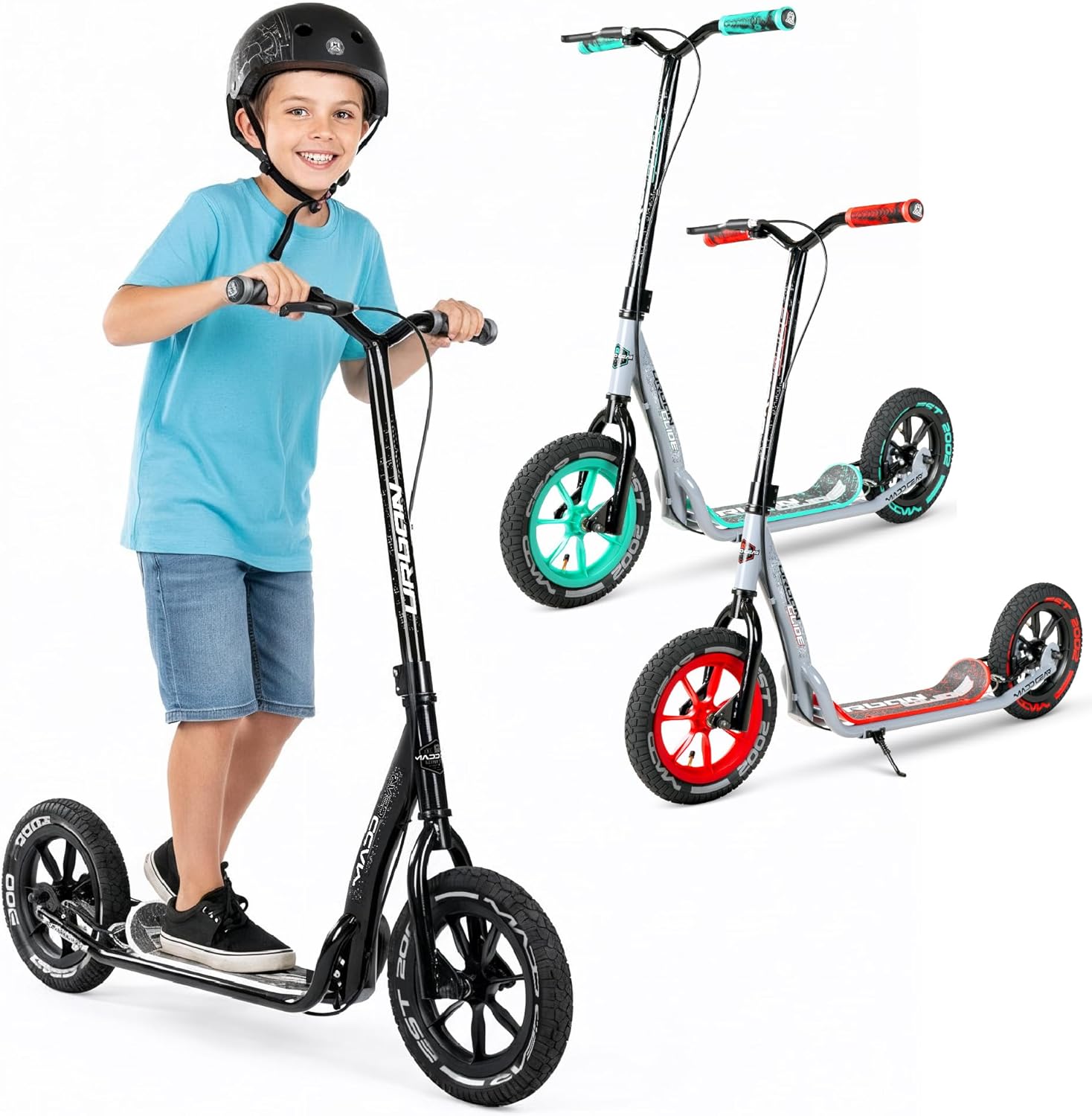 Large Kick Scooter for Adults, Teens & Kids with Kickstand