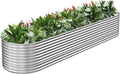 FRIZIONE Tall Galvanized Raised Garden Bed - Deep 16in Planting Space