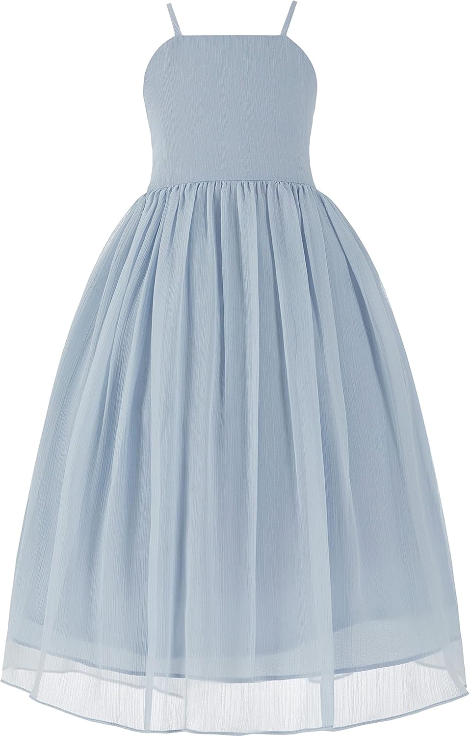 Criss Cross Chiffon Formal Flower Girl Dresses for Special Occasions