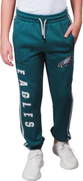 Ultra Game NFL Boys Super Soft Game Day Striped Jogger Sweatpants fits
