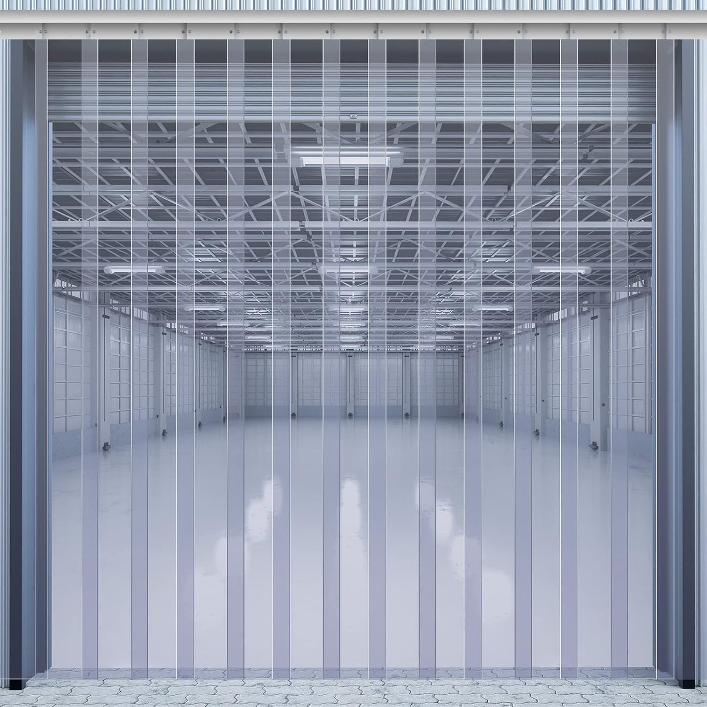 Juexica Plastic Strip Door Curtain Kit for Coolers and Freezers