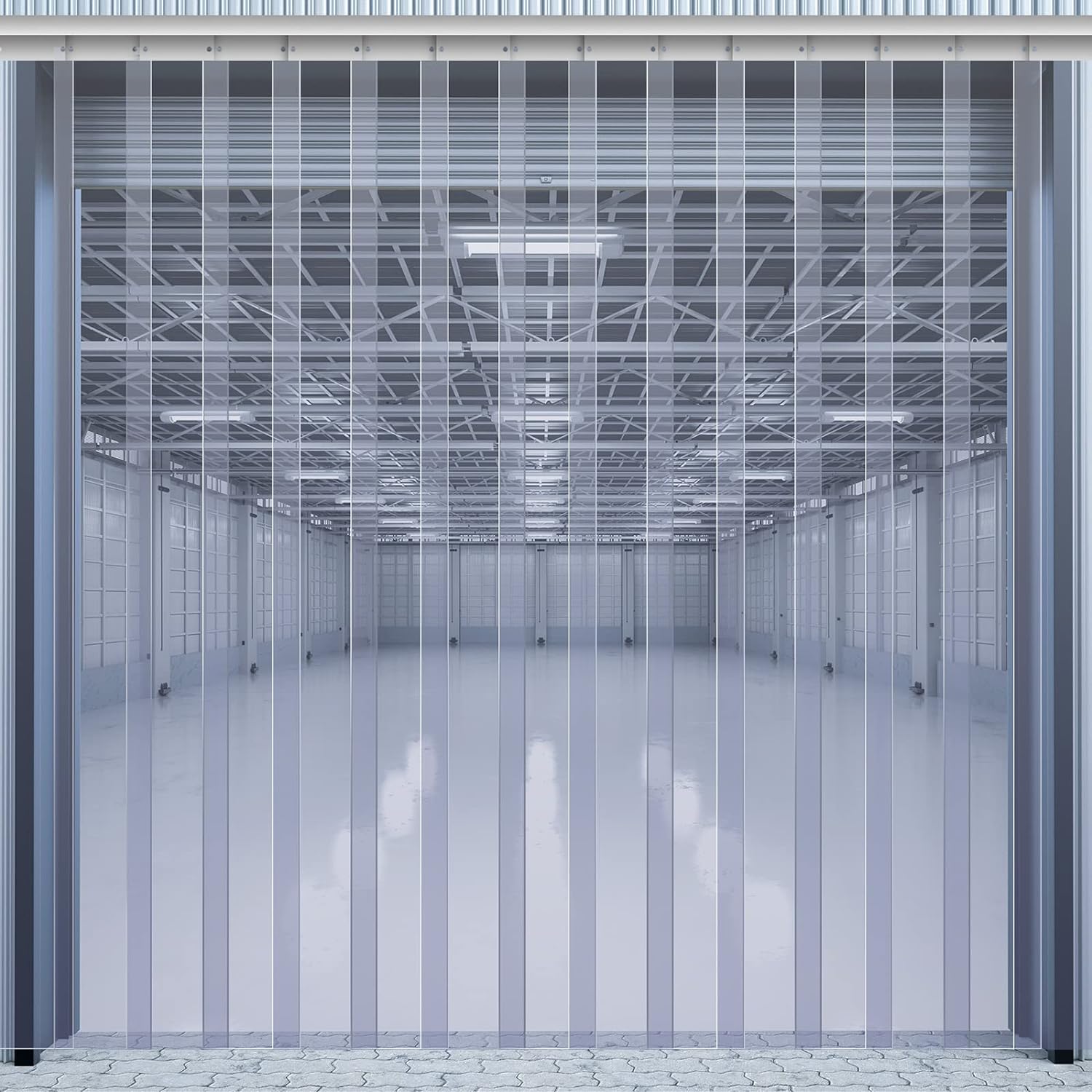 Juexica Plastic Strip Door Curtain Kit for Coolers and Freezers