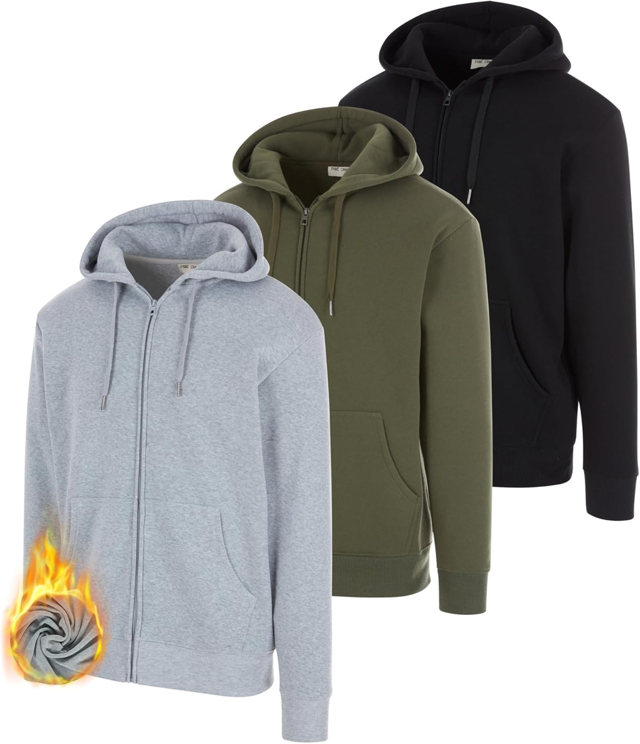 Active Essentials: Men's Fleece Hoodie Trio