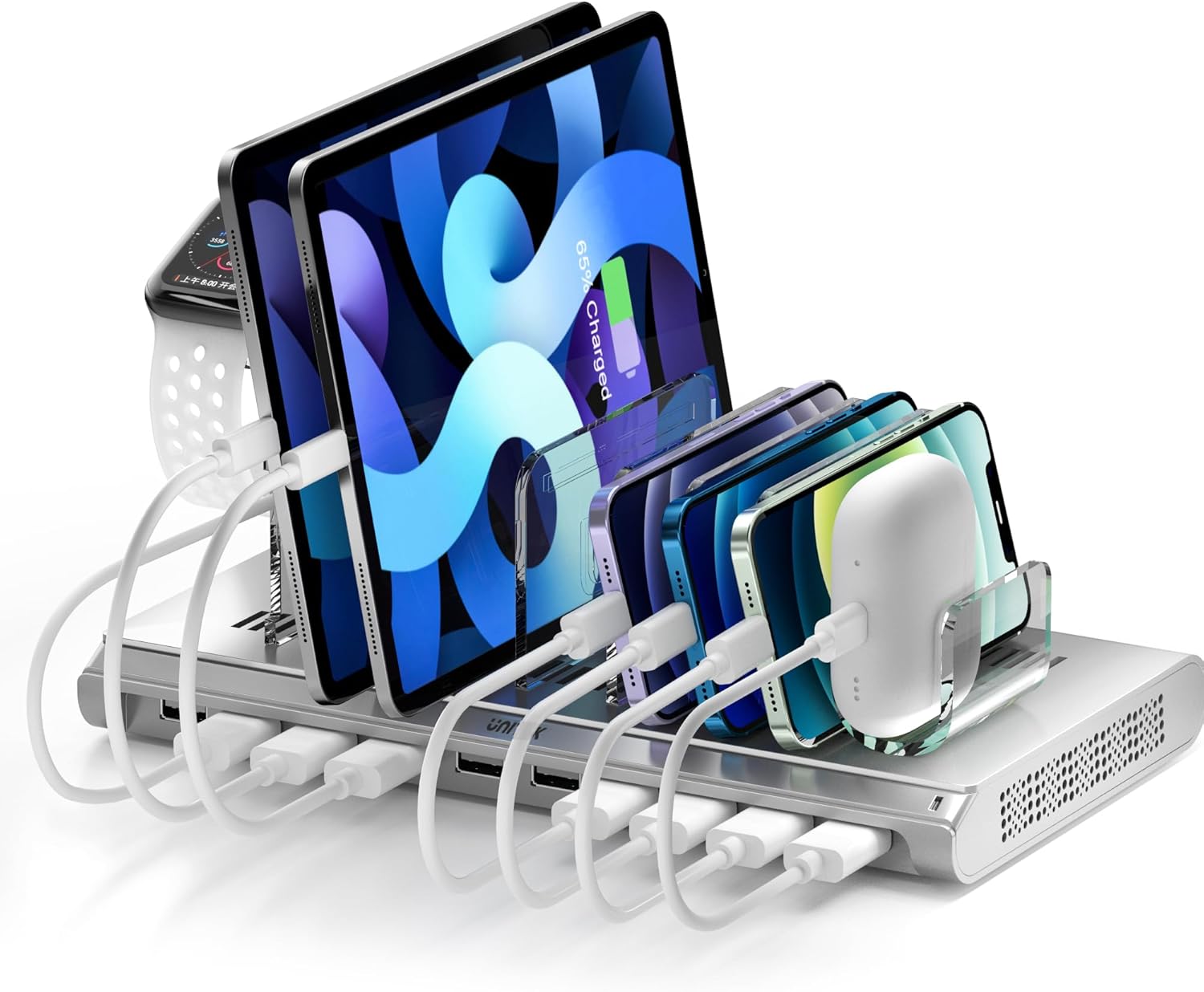 Unitek Multi iPad Charging Station - 10 Port USB Dock Organizer