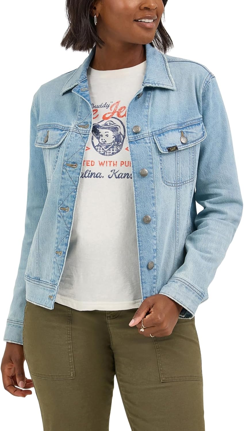 Lee Womens Legendary Rider Denim Jacket for Everyday Style