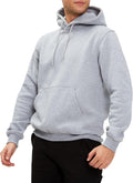 Men's Fleece Hoodie Pullover with Kangaroo Pocket - Warm Athletic Fit