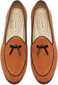 Suede Tassel Loafer for Women Belgian Penny Slip-On - Classic Style