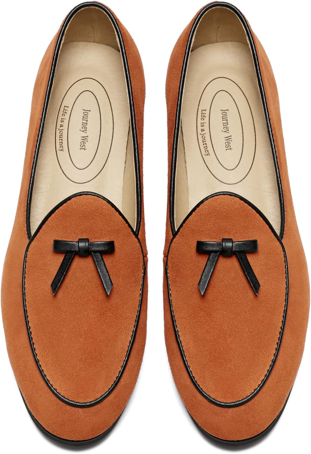 Journey West Suede Tassel Loafer for Women - Elegant Slip-ons