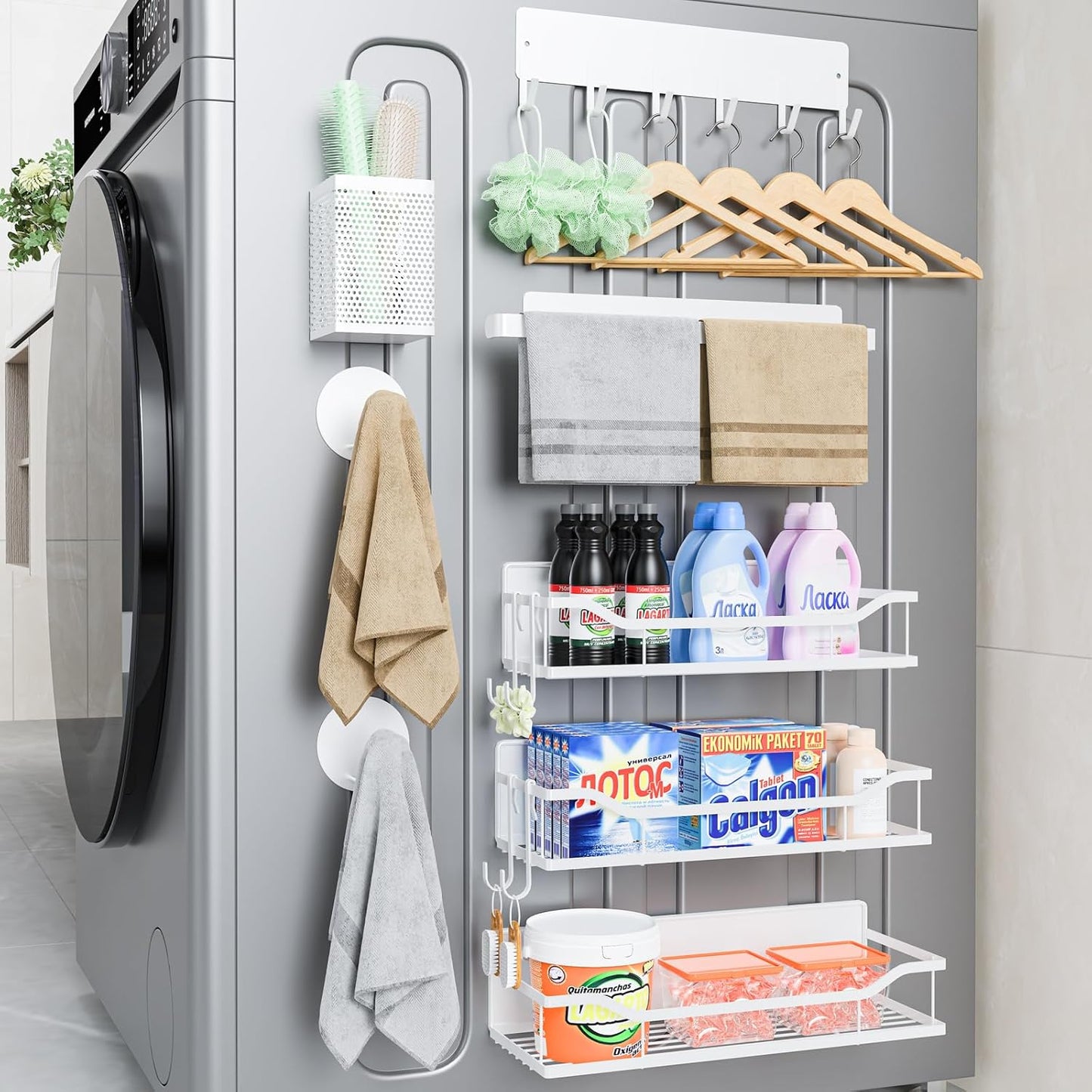 Multifunctional Magnetic Shelf for Washing Machine & More