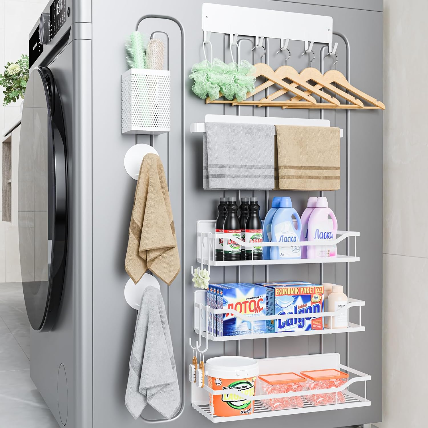 Multifunctional Magnetic Shelf for Washing Machine & More