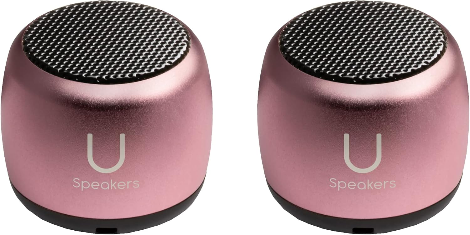 Pink Bluetooth Speaker Duo for Ultimate Connectivity