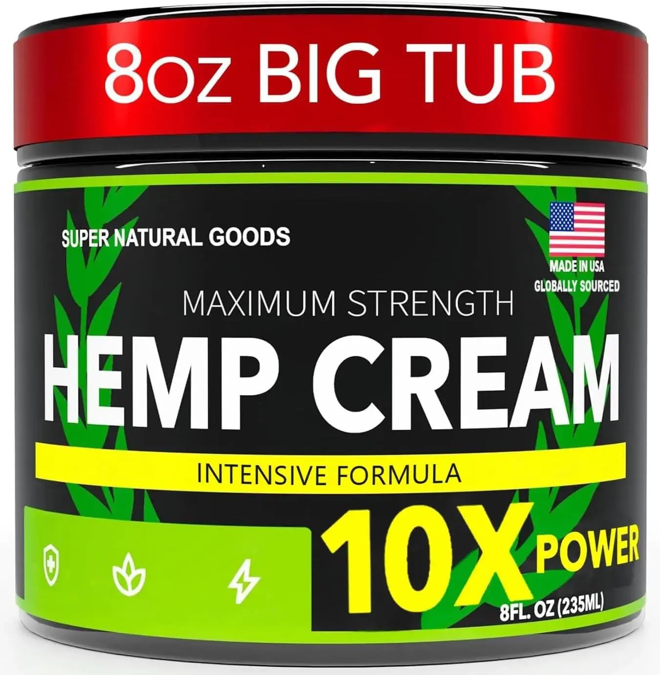 Maximum Strength Hemp Cream with Arnica for Instant Relief
