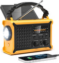 NOAA Weather Radio 12000mAh Emergency Radio - Solar, Hand Crank, AC