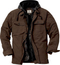 Maplewood Hooded Shirt Jacket - Cozy Quilted Flannel